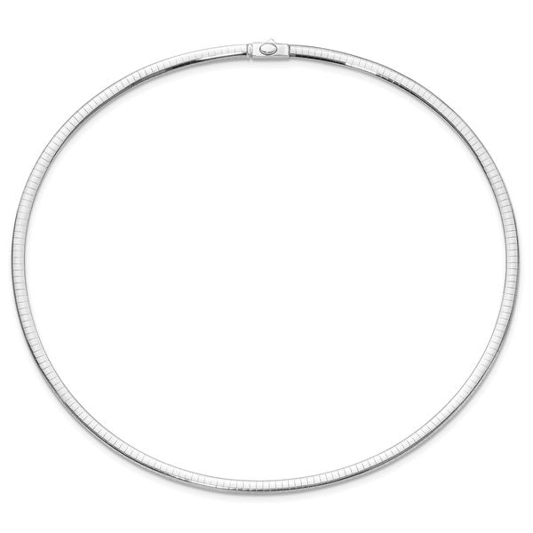 Leslie's 14K 4mm Two-tone Reversible Omega Necklace - Image 4