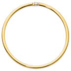 Leslie's 14K 6mm Two-tone Reversible Omega Necklace - Image 3