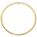 Leslie's 14K 6mm Two-tone Reversible Omega Necklace - Image 3
