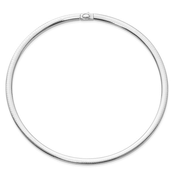 Leslie's 14K 6mm Two-tone Reversible Omega Necklace - Image 4