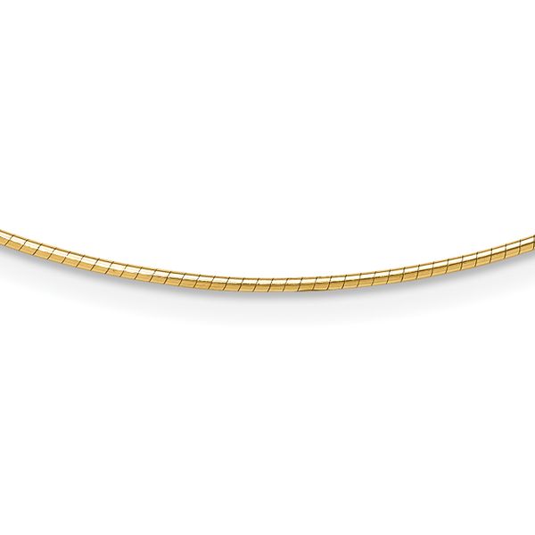 Leslie's 14K 1.2mm Omega Necklace Detachable clasp Omega Necklace