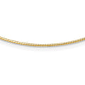 Leslie's 14K 1.2mm Omega Necklace Detachable clasp Omega Necklace