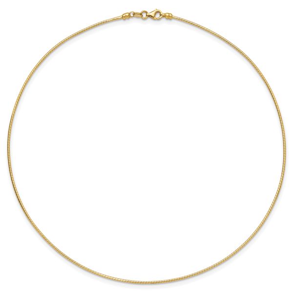 Leslie's 14K 1.2mm Omega Necklace Detachable clasp Omega Necklace - Image 3