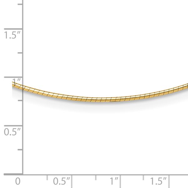 Leslie's 14K 1.2mm Omega Necklace Detachable clasp Omega Necklace - Image 4