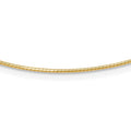 Leslie's 14K 1.2mm Detachable Clasp Omega Necklace