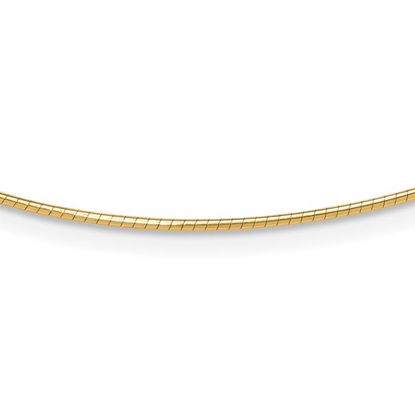 Leslie's 14K 1.2mm Detachable Clasp Omega Necklace
