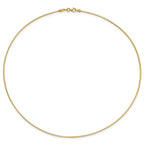 Leslie's 14K 1.2mm Detachable Clasp Omega Necklace - Image 4