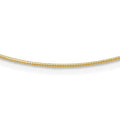 Leslie's 14K 1MM Round Detachable clasp Omega Necklace