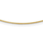Leslie's 14K 1MM Round Detachable clasp Omega Necklace