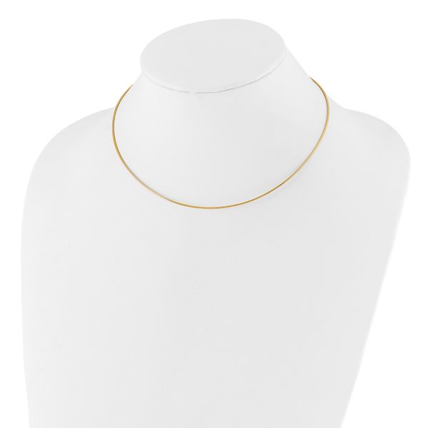 Leslie's 14K 1MM Round Detachable clasp Omega Necklace - Image 2