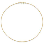 Leslie's 14K 1MM Round Detachable clasp Omega Necklace - Image 3