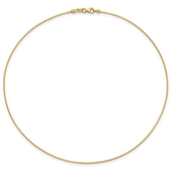 Leslie's 14K 1MM Round Detachable clasp Omega Necklace - Image 3
