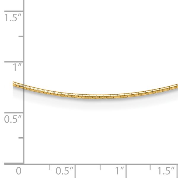 Leslie's 14K 1MM Round Detachable clasp Omega Necklace - Image 4