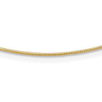 Leslie's 14K 1MM Round Detachable clasp Omega Necklace