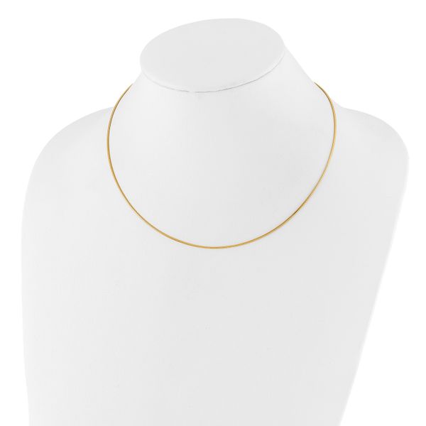 Leslie's 14K 1MM Round Detachable clasp Omega Necklace - Image 2