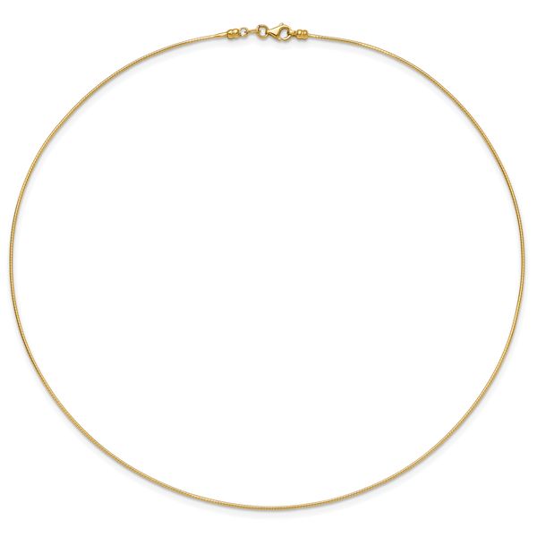 Leslie's 14K 1MM Round Detachable clasp Omega Necklace - Image 3