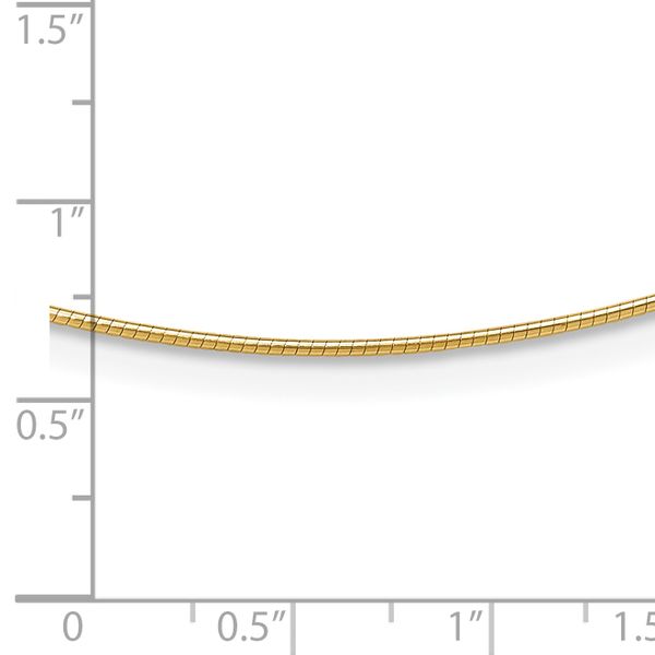 Leslie's 14K 1MM Round Detachable clasp Omega Necklace - Image 4