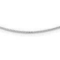 Leslie's 14K White Gold 1MM Round Detachable clasp Omega Necklace