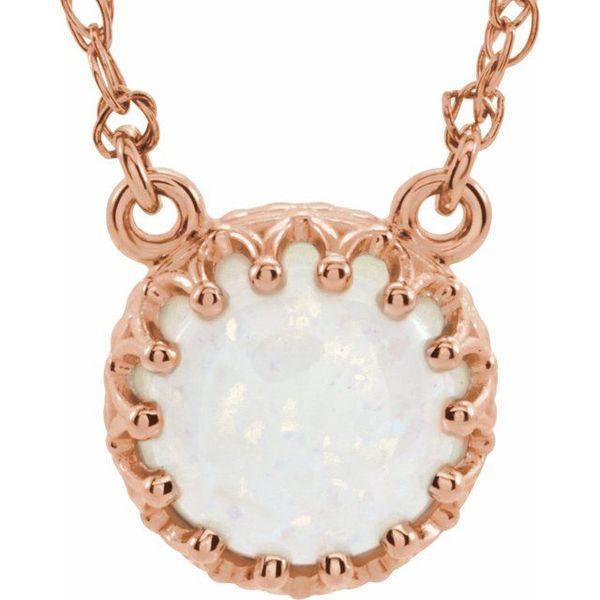 Cabochon Crown Necklace
