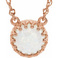 Cabochon Crown Necklace