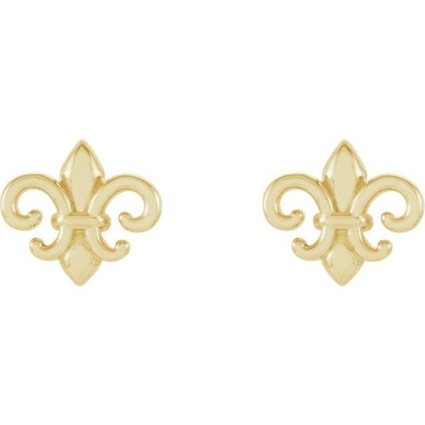Fleur-de-lis Earrings - Image 2