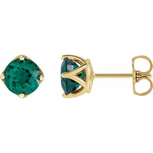 Round 4-Prong Stud Earrings