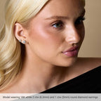 Round 6-Prong Stud Earrings - Image 3