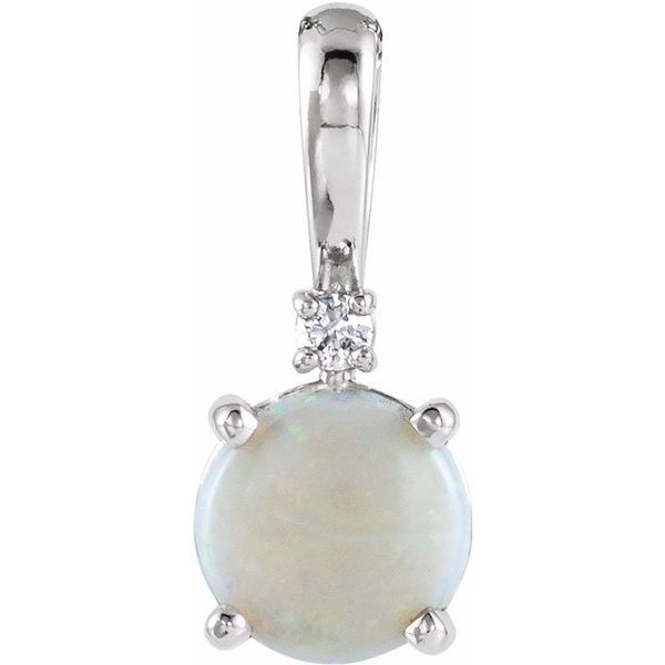 Round 4-Prong Cabochon Pendant