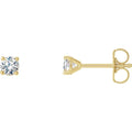 Round 4-Prong Cocktail-Style Stud Earrings