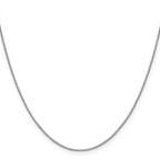Leslie's 14K White Gold .9mm Box Chain - Image 2