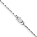 Leslie's 14K White Gold .9mm Box Chain - Image 3