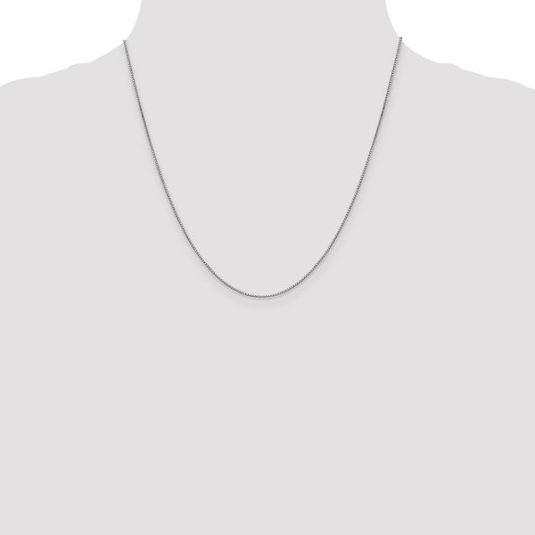 Leslie's 14K White Gold .9mm Box Chain - Image 4