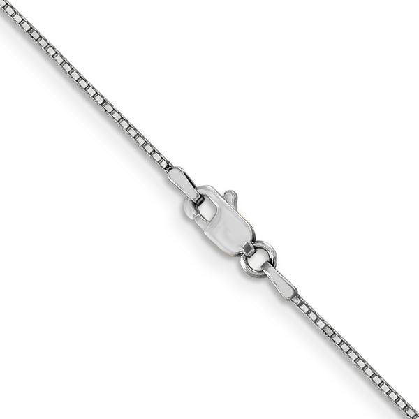 Leslie's 14K White Gold .9mm Box Chain - Image 3