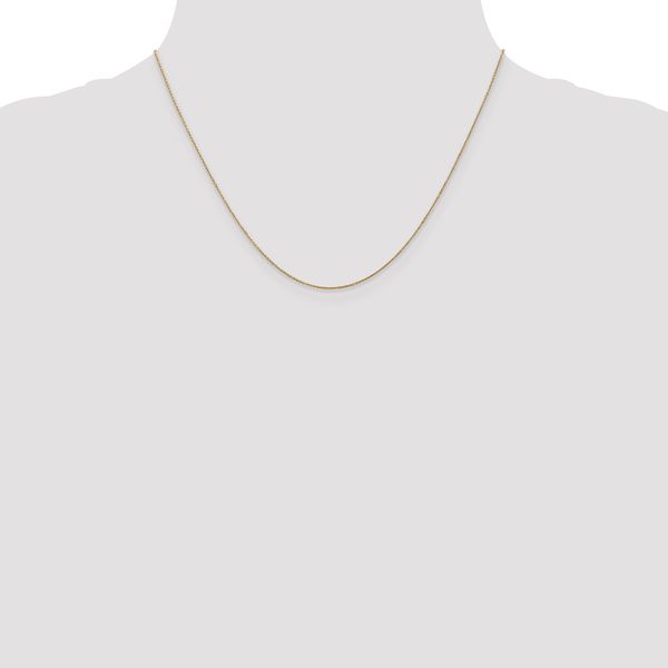 Leslie's 14K .8mm Round Cable Chain - Image 4