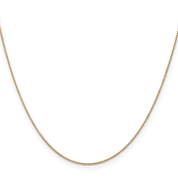 Leslie's 14K .8mm Round Cable Chain - Image 2
