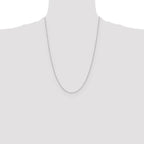 Leslie's 14K White Gold .8mm Round Cable Chain - Image 4