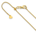 Leslie's 14K Adjustable .9mm Box Chain