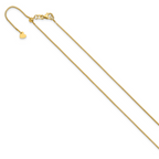 Leslie's 14K Adjustable .9mm Box Chain - Image 2