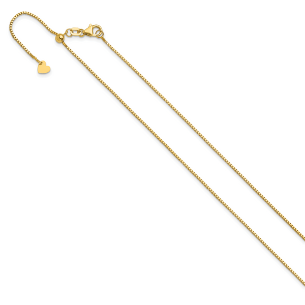 Leslie's 14K Adjustable .9mm Box Chain - Image 2