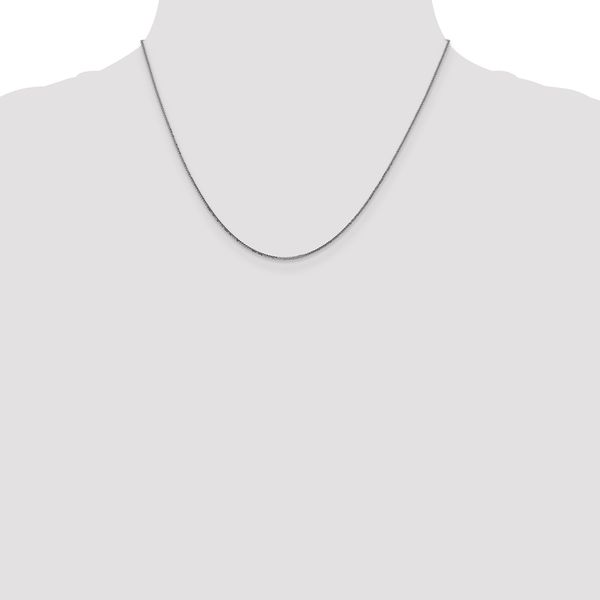 Leslie's 14K White Gold .8mm D/C Quadra Wheat Chain - Image 4