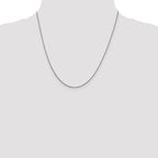 Leslie's 14K White Gold .8mm D/C Quadra Wheat Chain - Image 4