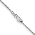 Leslie's 14K White Gold .8mm D/C Quadra Wheat Chain - Image 3