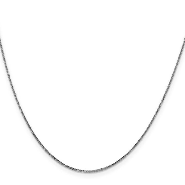 Leslie's 14K White Gold .8mm D/C Quadra Wheat Chain - Image 2