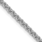 Leslie's 14K White Gold 2.1mm Spiga Chain
