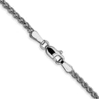 Leslie's 14K White Gold 2.1mm Spiga Chain - Image 3