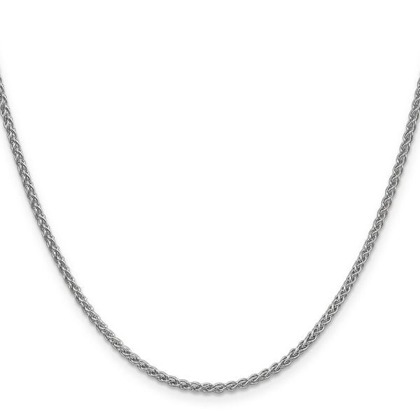 Leslie's 14K White Gold 2.1mm Spiga Chain - Image 2