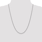 Leslie's 14K White Gold 2.1mm Spiga Chain - Image 4