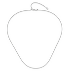 Leslie's 14K White Gold Adjustable 1mm Wheat Chain - Image 4