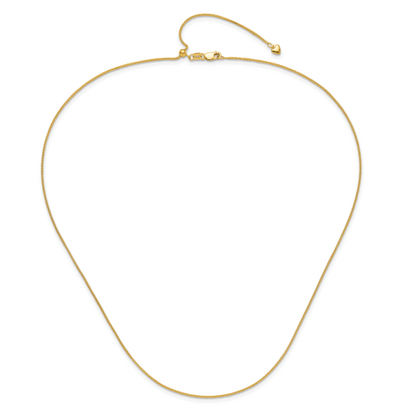 Leslie's 14K Adjustable 1mm Wheat Chain - Image 4