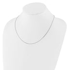 Leslie's 14K White Gold Adjustable .9mm Box Chain - Image 3